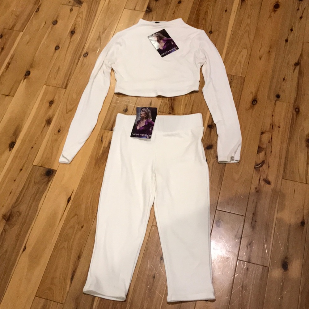 Naked Wardrobe cropped leggings and top